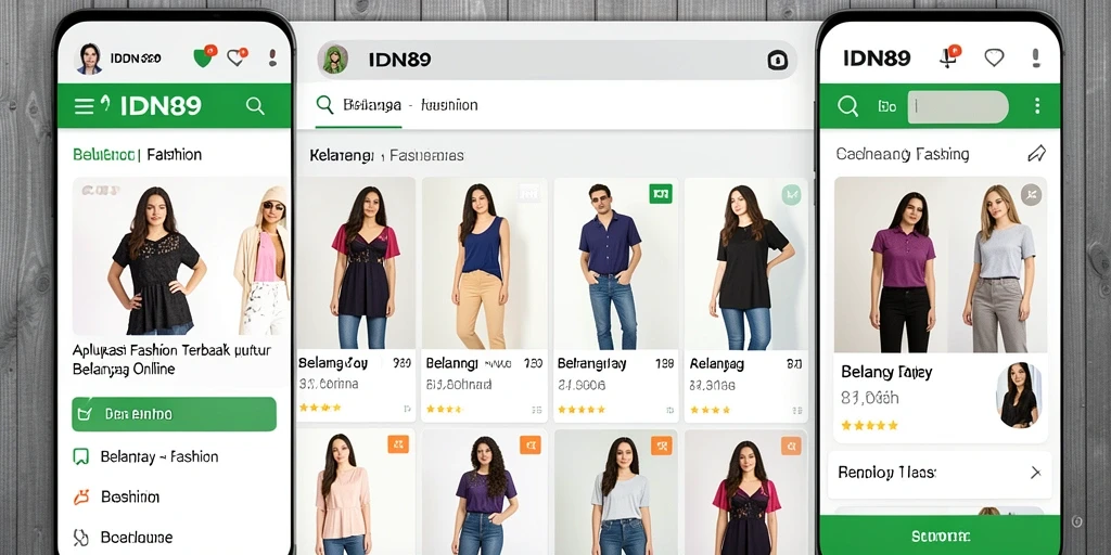 Tampilan antarmuka aplikasi IDN89 yang modern dan menarik.