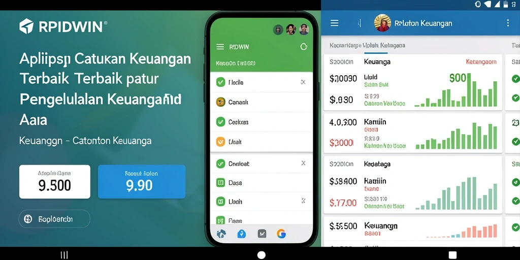 Tampilan antarmuka RPIDWIN yang bersih dan mudah digunakan untuk catatan keuangan.