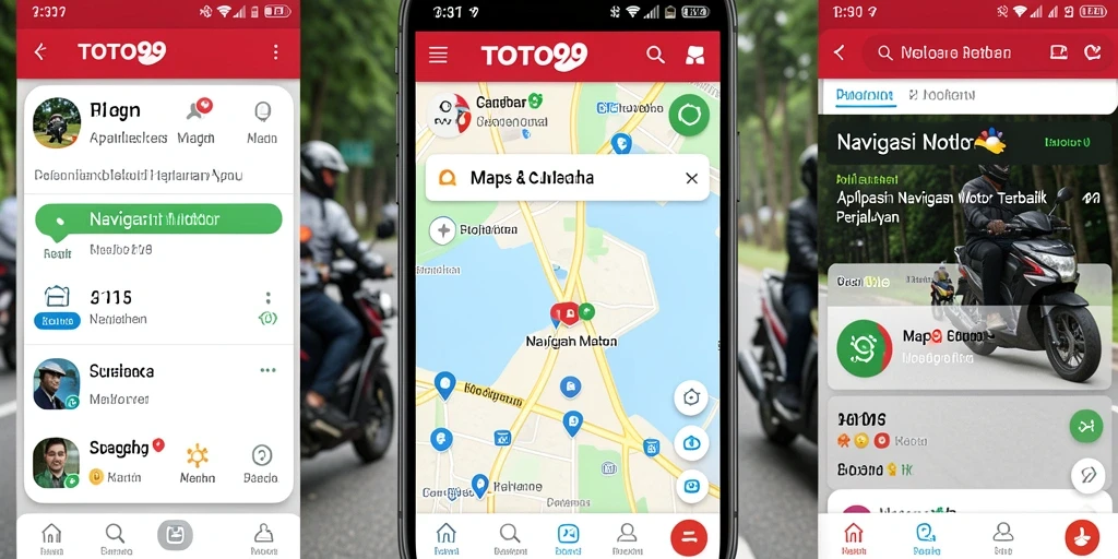 Antarmuka pengguna TOTO99 yang sederhana dan informatif untuk navigasi motor.